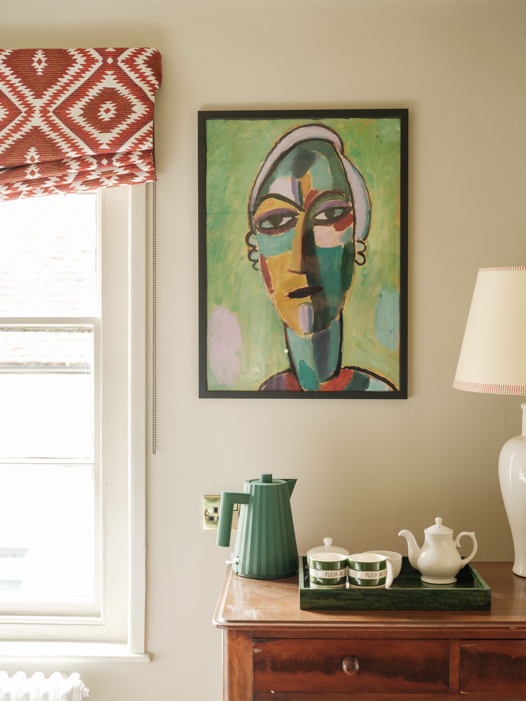 bedroom at Fleur de Lys pub accommodation in Cranborne Dorset