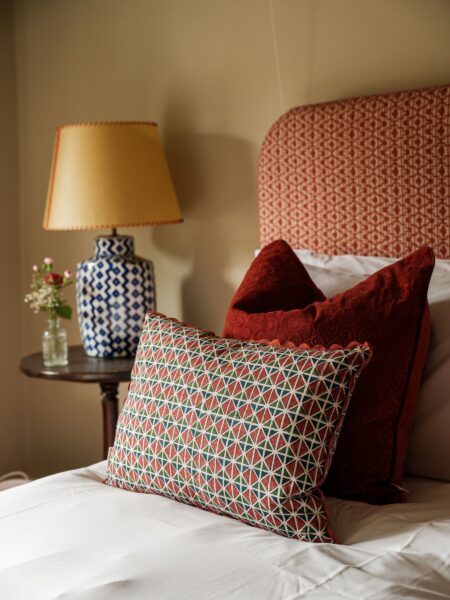 bedroom at Fleur de Lys pub accommodation in Cranborne Dorset