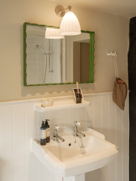 bedroom at Fleur de Lys pub accommodation in Cranborne Dorset
