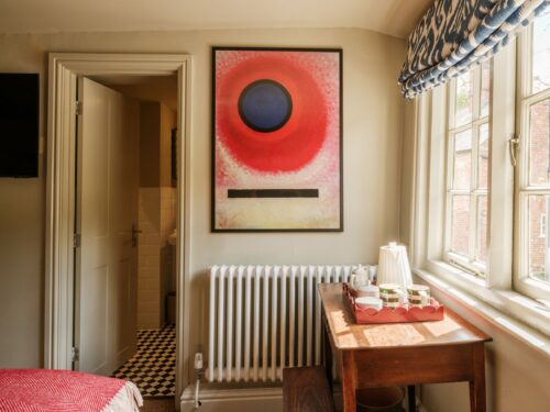 Pub bedroom at the Fleur de Lys in Cranborne Dorset